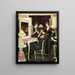 Frauen in einer Hutmacherwerkstatt - Clarence F. Underwood — gerahmtes Bild an der Wand