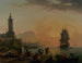 Ein Ruheplatz in einem mediterranen Hafen - Claude-Joseph Vernet — Ansicht des Kunstwerks