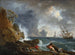 Ein italienischer Hafen bei Gewitterwetter - Claude-Joseph Vernet — Ansicht des Kunstwerks