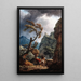 Reproduktion des Gemäldes Soldaten in einer bergigen Schlucht mit einem Sturm - Claude-Joseph Vernet
