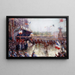 La Place de l'Hôtel de Ville le 20 octobre 1918, manifestazione in onore della classe 1920 - Claude Charles Bourgonnier — quadro incorniciato alla parete