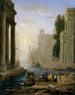 Embarquement de Sainte Paule - Claude Lorrain — Ansicht des Kunstwerks