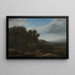 Landschaft Italienisch - Claude Lorrain — gerahmtes Bild an der Wand