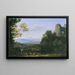Landschaft mit Apoll und Merkur - Claude Lorrain — gerahmtes Bild an der Wand