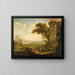 Paesaggio con satiro e ninfa - Claude Lorrain — quadro incorniciato alla parete