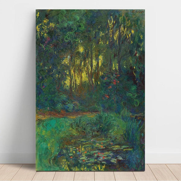 Reproduction of the painting Coin du bassin aux nymphéas - Claude Monet