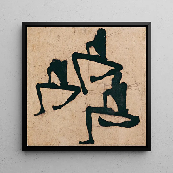 Composition avec trois nus masculins - Egon Schiele