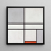 Reproduktion des Gemäldes Composition Nr. 1 Grau-Rot - Piet Mondrian