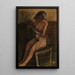 Akt sitzend - Constant Permeke — gerahmtes Bild an der Wand