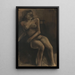 Nackte sitzend mit dem Titel Zulma - Constant Permeke — gerahmtes Bild an der Wand