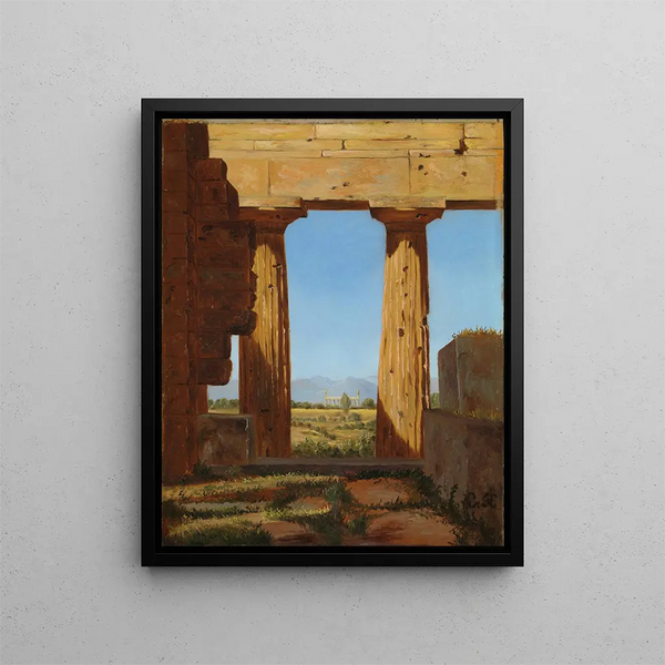 Constantin Hansen - Columns of the Temple of Neptune at Paestum.webp