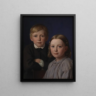 Constantin Hansen - Jens Simmelkr Asmussen og Katrine Asmussen som brn.webp