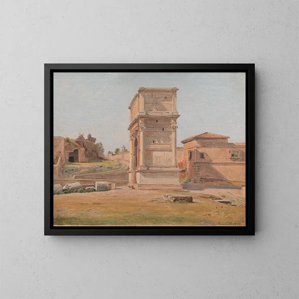 L'arc de Titus à Rome - Constantin Hansen — gerahmtes Bild an der Wand