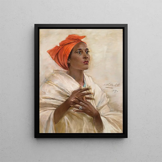 Constantin Westchiloff - Woman in a red head tie.webp