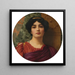contemplazione - John William Godward — quadro incorniciato alla parete