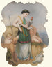 Mädchen mit zwei Kindern, Hund und Vögel - Kontinentale Schule — Ansicht des Kunstwerks