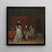 Gespräch galante bekannt unter dem Namen L'Amonition paternelle - Gérard ter Borch — gerahmtes Bild an der Wand