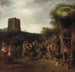 Convivialità vicino all'osteria - Constantijn van Renesse — vista dell’opera