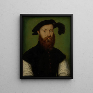 Corneille de Lyon - Portrait of a Man with a BlackPlumed Hat.webp