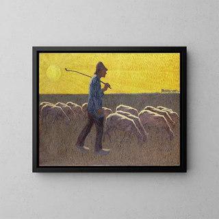 Cornelis Albert van Assendelft - Shepherd with Sheep.webp