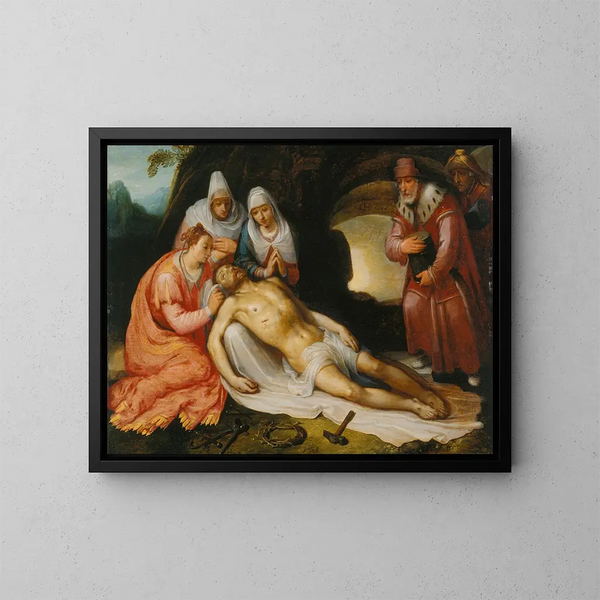 La Lamentation - Cornelis Cornelisz van Haarlem — quadro incorniciato alla parete