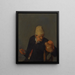 Ein Bauer, der eine Krug und eine Pfeife hält - Cornelis Dusart — gerahmtes Bild an der Wand