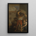 Allegorie der Verteilung von Torf an die Armen - Cornelis Holsteyn — gerahmtes Bild an der Wand