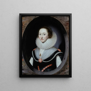 Cornelis Jonson van Ceulen - Portrait dune femme portant une fraise et une robe noire.webp