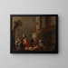 Collège des animaux - Cornelis Saftleven — gerahmtes Bild an der Wand