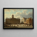 Le Palais Royal et la Nieuwe Kerk sur le Dam à Amsterdam - Cornelis Springer — quadro incorniciato alla parete