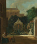 a canal house garden in Amsterdam - Cornelis Troost — artwork view