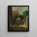 a canal house garden in Amsterdam - Cornelis Troost — framed artwork on a wall