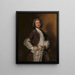 Portrait painting of Isaac Sweers, chief officer of Amsterdam and governor of the Dutch East India Company - Cornelis Troost — framed artwork on a wall