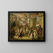 Allegoria della processione trionfale del principe d'Orange, il futuro re Willem II, come eroe di Waterloo 1815 - Cornelis Van Cuylenburgh II — quadro incorniciato alla parete