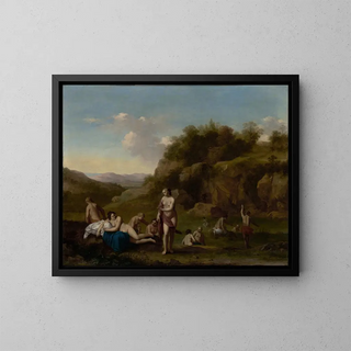 Cornelis Van Poelenburch - Landscape with Bathing Nudes.webp