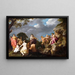 Der Musikwettbewerb zwischen Apollo und Marsyas - Cornelis van Poelenburch — gerahmtes Bild an der Wand