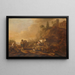 Landschaftsgemälde mit Hirten und ihren Herden - Cornelis de Bie — gerahmtes Bild an der Wand