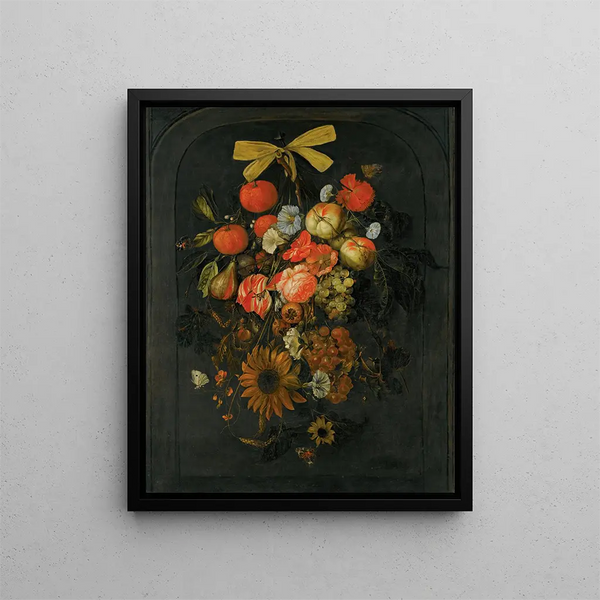Cornelis de Heem - Festoon of flowers and fruit.webp