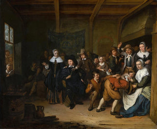 Cornelis de Man - La Main Chaude Hot Cockles.webp