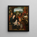 L'Adoration des Mages - Cornelis van Cleve — gerahmtes Bild an der Wand