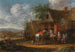 Cavalieri davanti a una taverna - Cornelis van Essen — vista dell’opera