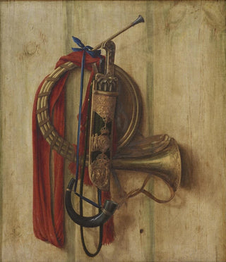 Cornelius Norbertus Gijsbrechts - Trompe Loeil With Christian Vs Equipment For Riding To Hounds.webp