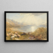 Scene on the Mawddach near Barmouth - Cornelius Pearson — framed artwork on a wall