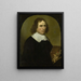 Selbstporträt - Cornelius de Beet — gerahmtes Bild an der Wand