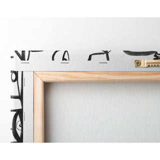 Black and white decorative panel - Intertwined Gazes