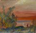 Sunset with a man standing on the shore - Louis Michel Eilshemius — artwork view