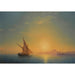 Riproduzione del dipinto Tramonto su Ischia - Ivan Konstantinovich Aivazovsky