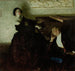 Paar romantisch sitzend am Klavier - Dean Cornwell — Ansicht des Kunstwerks