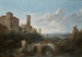 Flusslandschaft mit Ruinen eines Aquäduktes - César Van Loo — Ansicht des Kunstwerks