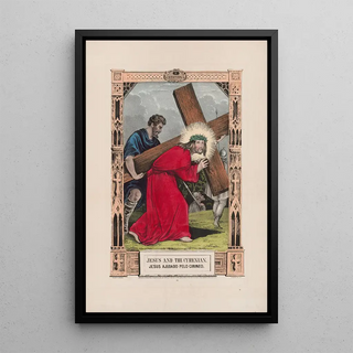 Currier Ives - Jesus and the Cyrenian.webp